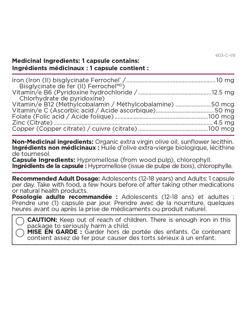 Platinum Naturals - Prenatal EasyIron Extra Gentle (60vcap)