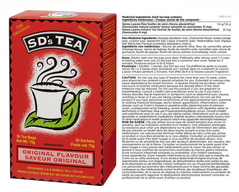 Platinum Naturals - SD's Tea Original (30bg)