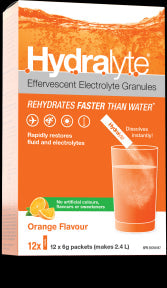 Hydralyte - Electrolyte Granules- Orange (12ct)