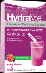 Hydralyte - Electrolyte Granules- Berry (12ct)