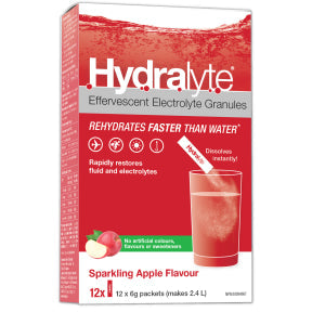 Hydralyte - Electrolyte Granules- Apple (12ct)