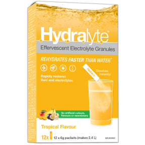 Hydralyte - Electrolyte Granules- Tropical (12ct)