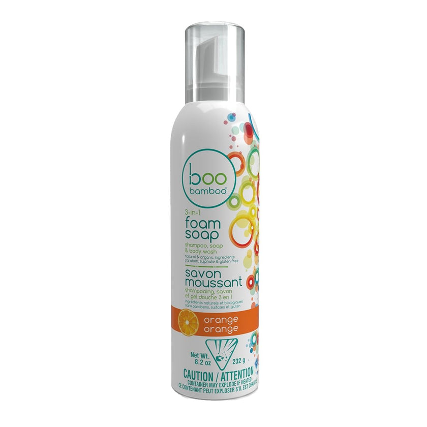 Boo Bamboo - Kids 3-in-1 Foam Soap - Orange (232g)