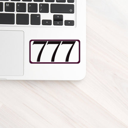 777 Angel Number Luck and Alignment Sticker