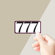 777 Angel Number Luck and Alignment Sticker
