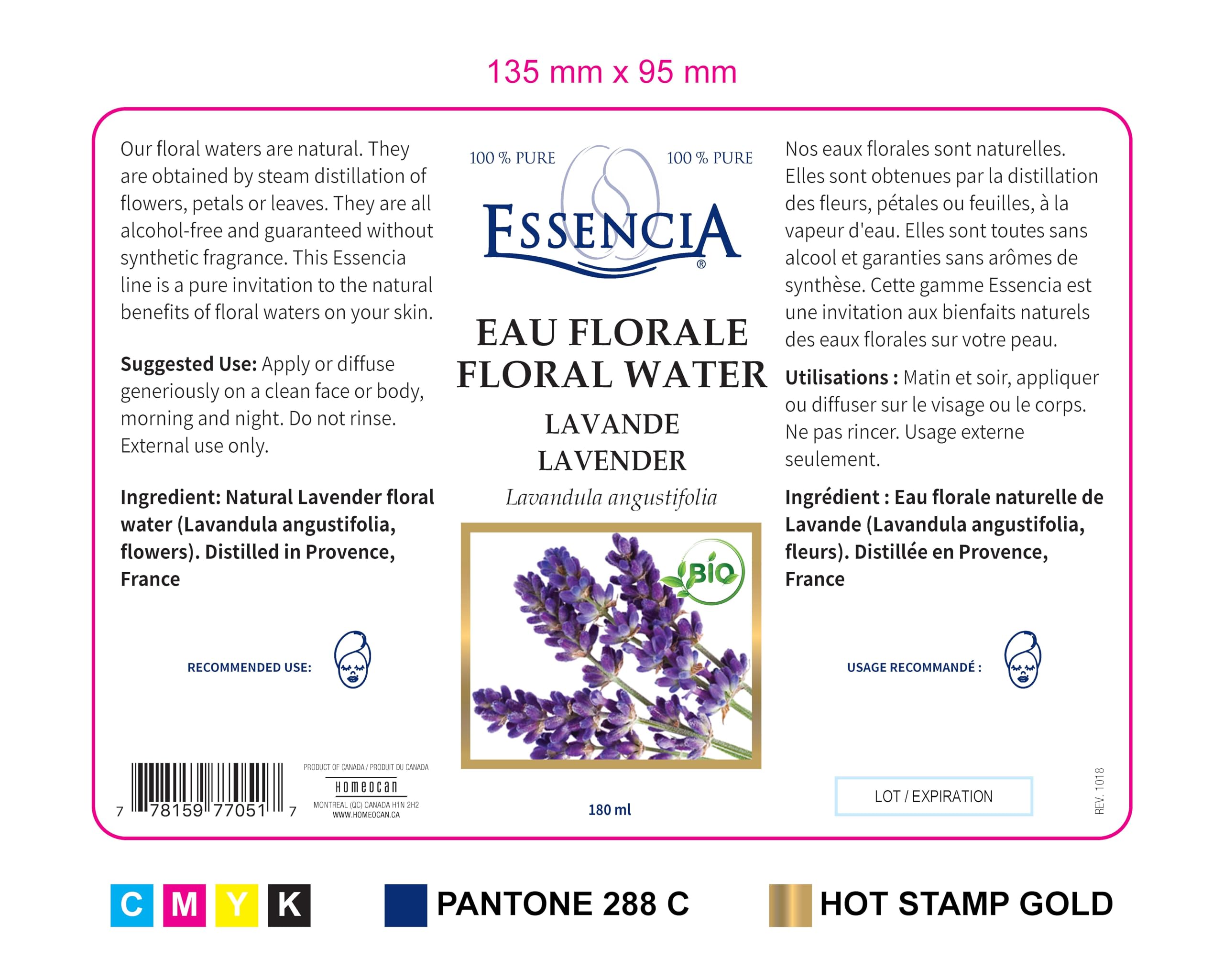 Essencia - Lavender Floral Water (180ml)