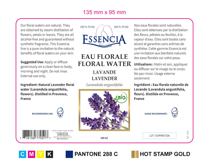 Essencia - Lavender Floral Water (180ml)