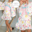 [Pre-Order] Dress Yukata & Obi Set: Cherry Blossoms - Pink/White (Obi Color Varies) (Save 50% in January)