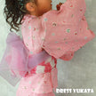 [Pre-Order] Dress Yukata & Obi Set: Rabbit Pattern - Pink (Obi Color Varies) (Save 50% in January)
