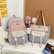 2pcs Large Capacity School College Girls Backpack Shoulder Bag