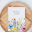 With Deepest Sympathy Floral Greeting Card