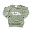 Baby/Kids' Graphic Bamboo Raglan Sleeve Pullover | Planets In Graphite