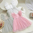 Infant Flying Sleeve Bowknot Girls' Fashion Baby Pettiskirt dress Newborn dresses