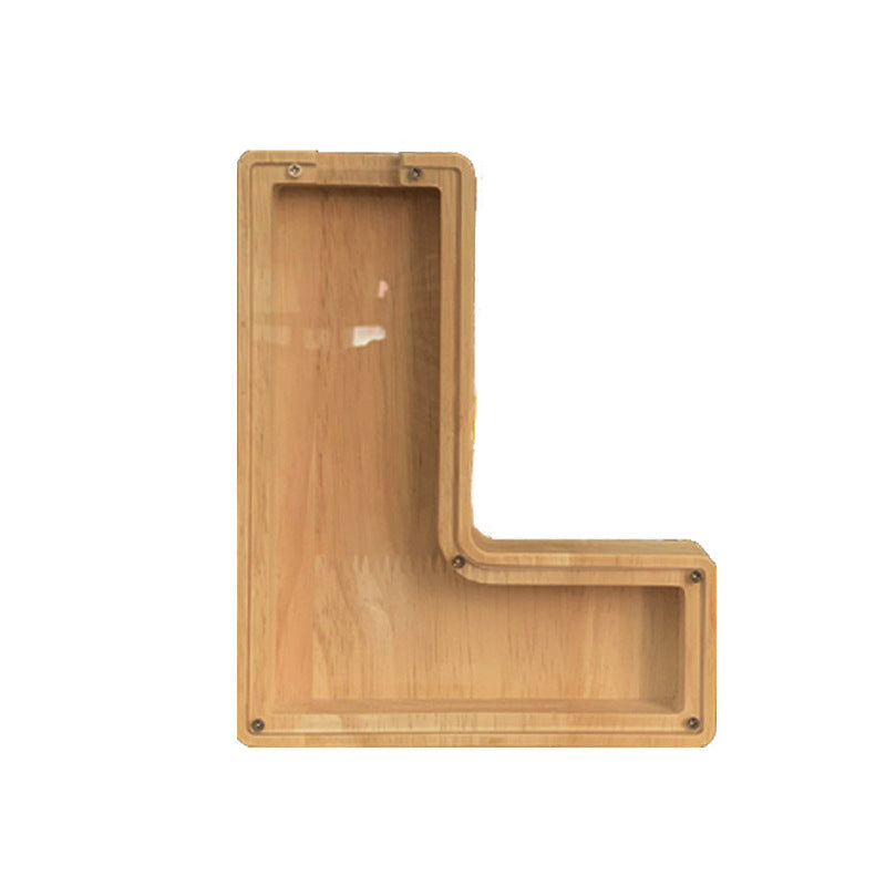 Wooden Animal & Alphabet Piggy Bank – Kids Holiday Gift, A–Z & Animal Styles