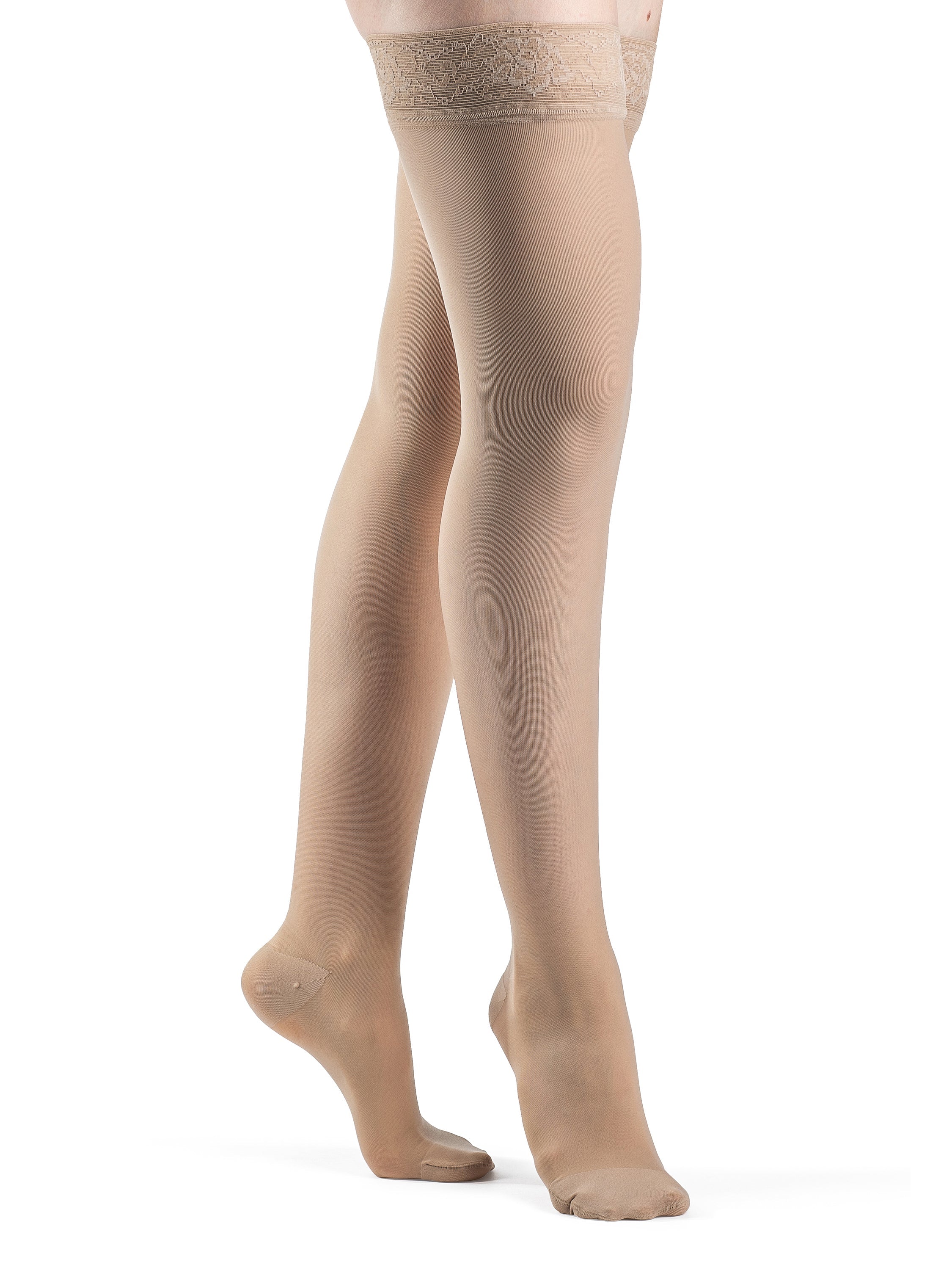 Sigvaris 780 Sheer Compression Socks 20-30 mmHg Thigh High for Women Closed Toe