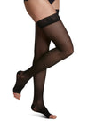 Sigvaris Women's Style Sheer Thigh-High Open-Toe 15-20mmHg