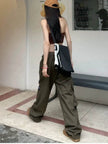 Unisex Hip Hop Retro Multi Pocket Cargo Pants For Men And Women