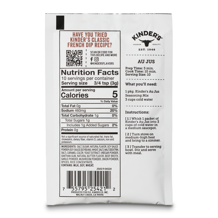 Kinder's Au Jus Bone Broth Gravy
