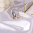Ladies Fashion  Seashell Wing Zircon Jewelry Ring for women