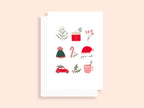 Carte de Noël pliée - format 5x7