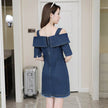 New Fashion Casual denim Jeans Mini dress