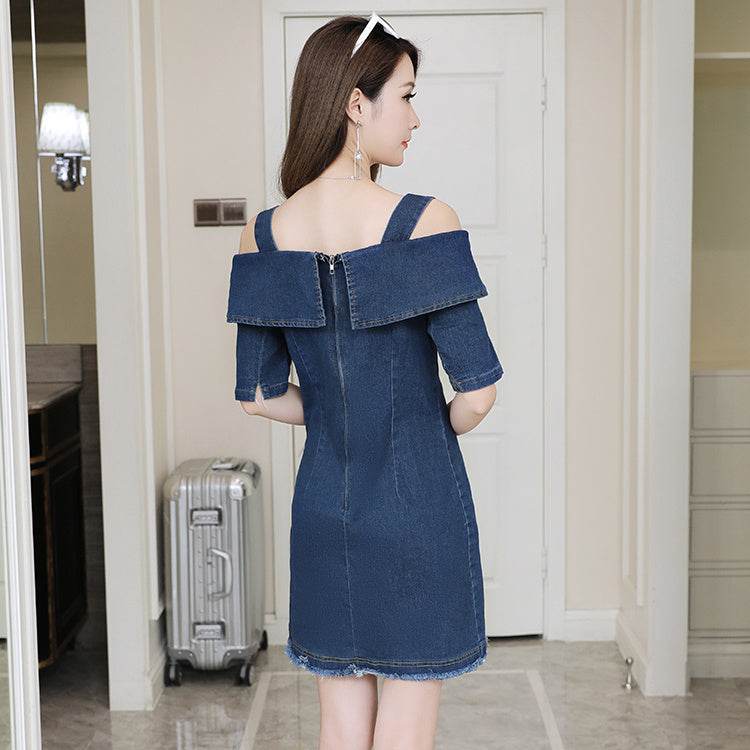New Fashion Casual denim Jeans Mini dress