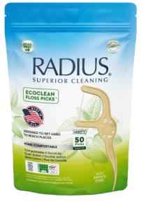 Radius Corporation - EcoClean Adult Floss Picks Mint (50ct)