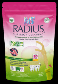 Radius Corporation - EcoFlex Kids Floss Pick Bubblegum (50ct)