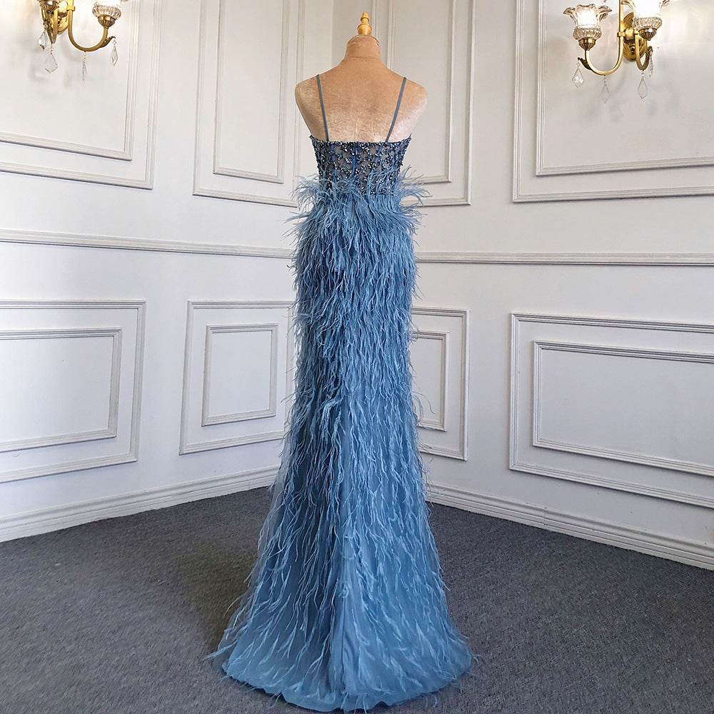 Suspender formal dress  Tassel Slim-fit Party Banquet Engagement Dress