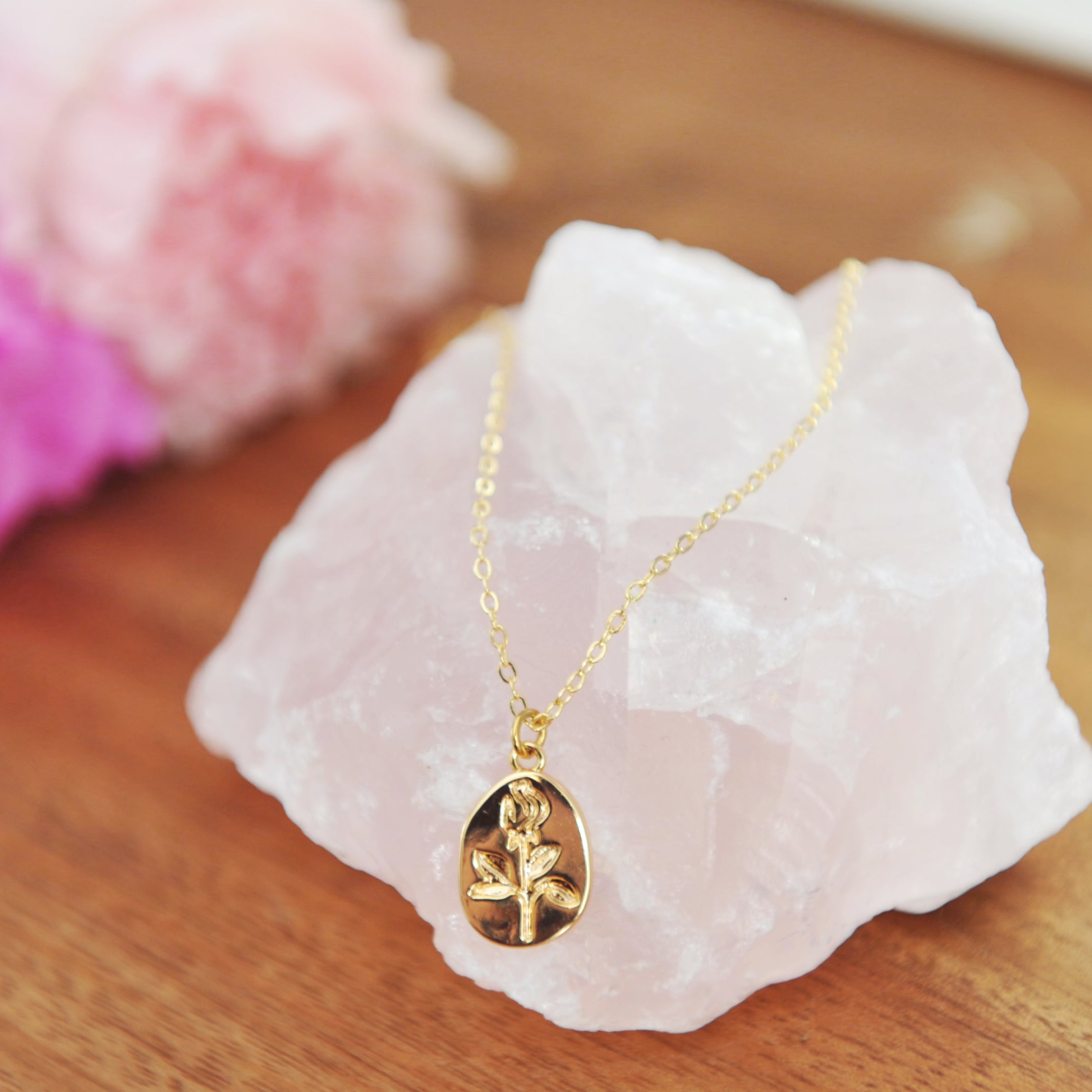 Georgie Rose Pendant Necklace 