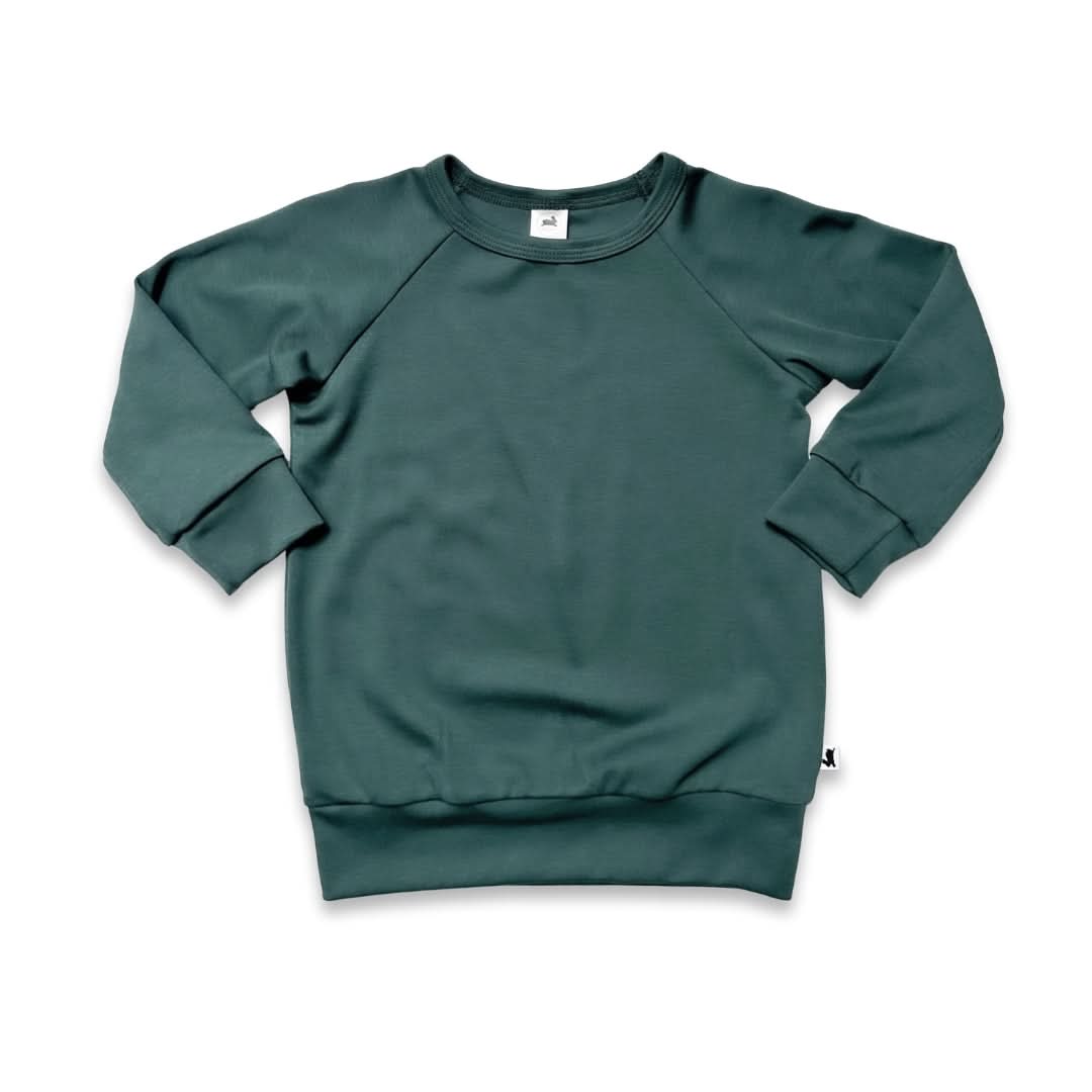 Baby/Kids' Bamboo Raglan Pullover | Black