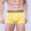 Men's Cotton Boxer Briefs Casual Solid Color Mid Waist underwear