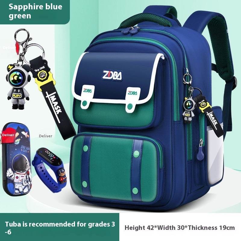 Elementary School Spine Protection Backpack Water resistant School bag