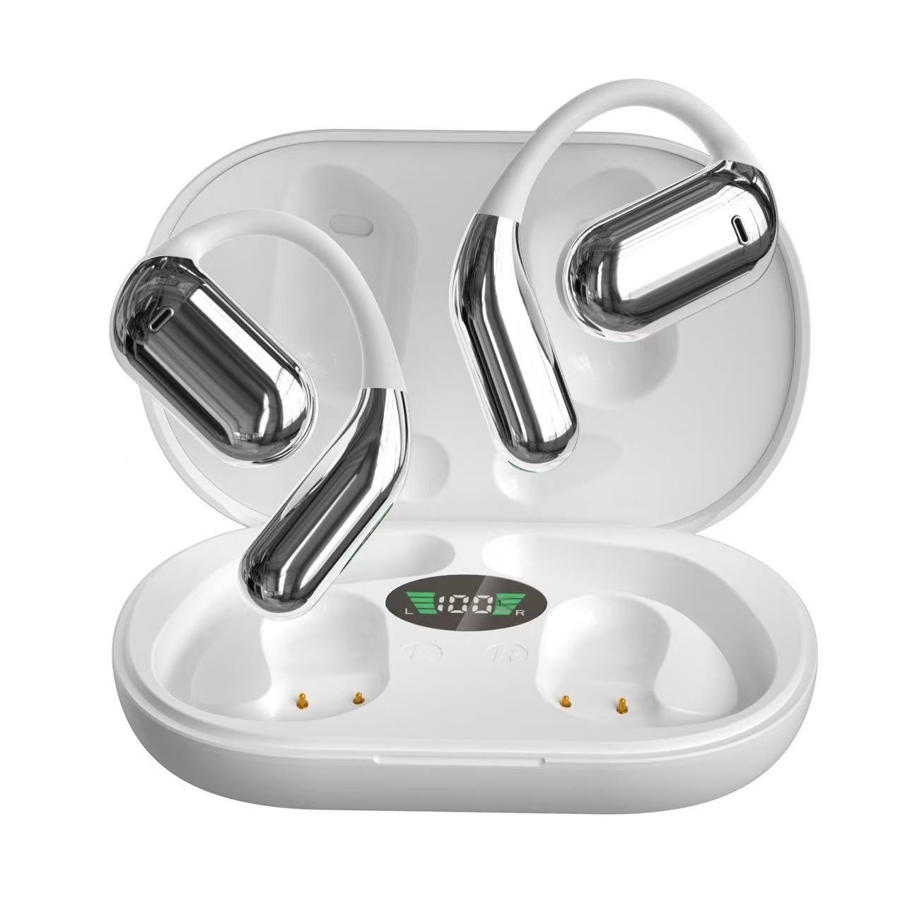 Ear-mounted LCD Color Screen Bluetooth Headset Smart AI Translation Headphones