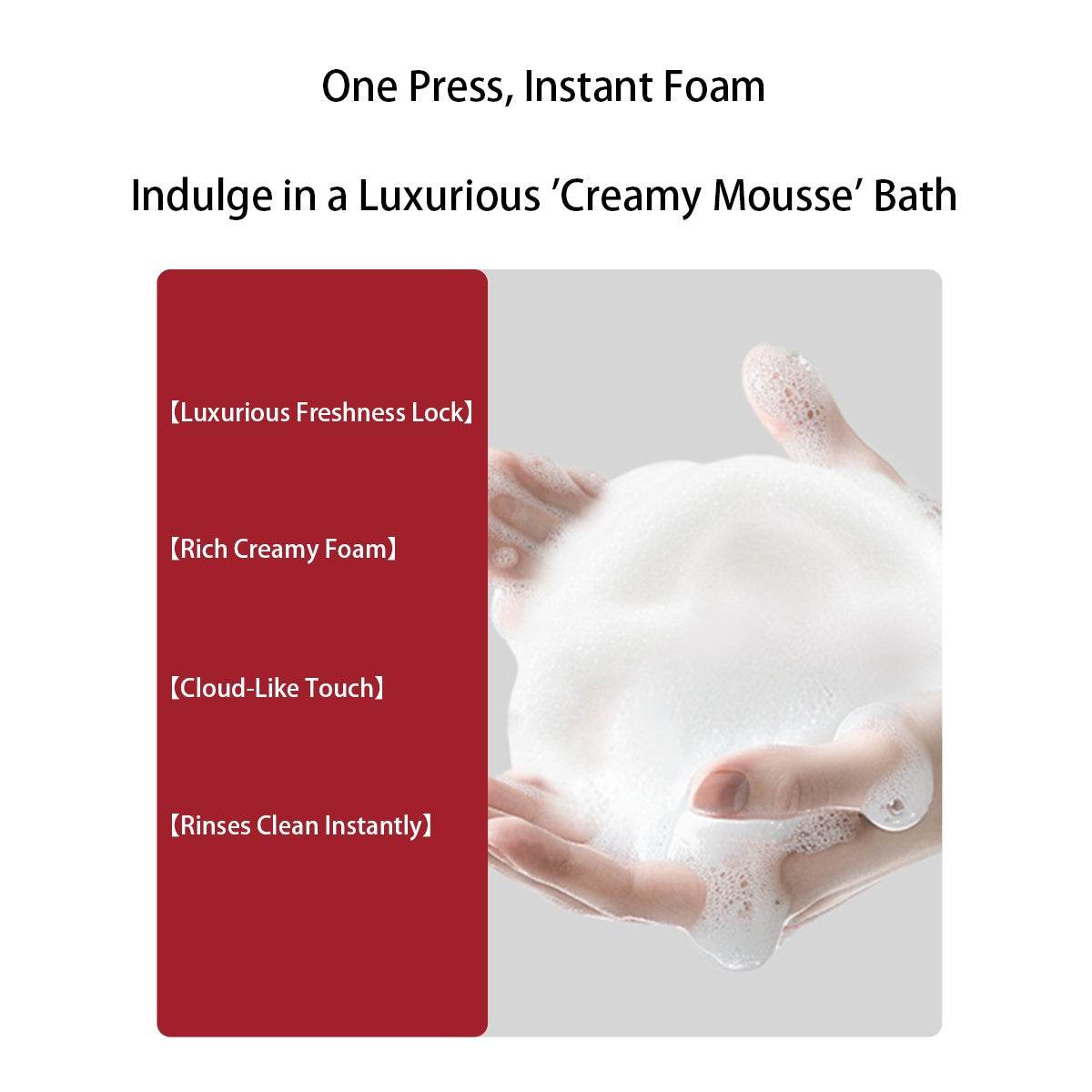 UDAER Cream Bubble Bath Hydrating Shower Gel Gentle Cleansing Body Wash