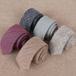 Men's Slim 6cm Cotton Necktie – Solid Color Arrow Tie for Business & Formal Wear | Canada & USA