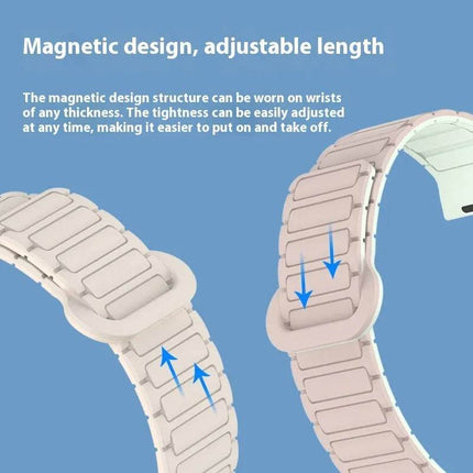 Iwatch Three-plant Silicone Two-color Watch Strap