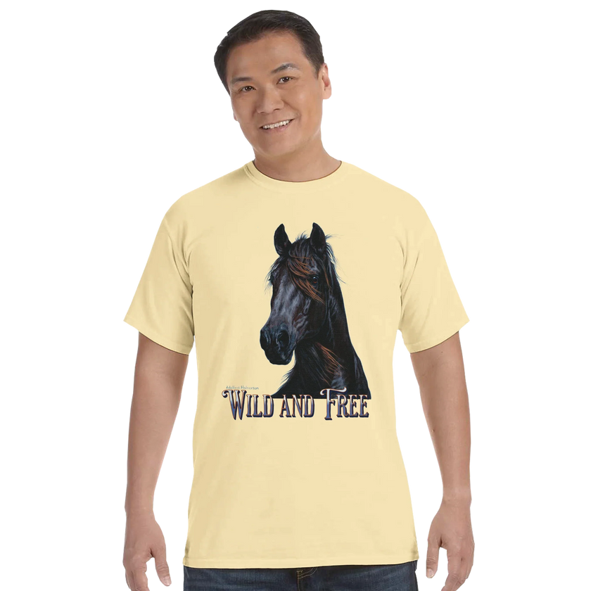 Wild and Free Comfort Colors Unisex Tee – 100% Cotton
