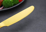 High-end tableware 24 piece set Cool Matching flatware