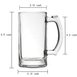 Beer Steins 17 Oz - Set of 2