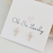 Rosemary Cross Stud Earrings