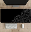 Abstract Line Pattern Large Mouse Pad – Non-Slip Rubber Base, 6 Styles