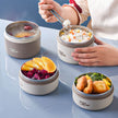 Portable Self-heating Japanese Multi Layer Thermal Insulated Lunch Box for Adult.