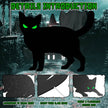6Pcs Skull Or 6Pcs Tomb Or 5Pcs Black Cat Halloween Yard Sign Decorations  Glow In The Dark For Haunted House Garden Yard And Scary Theme Party