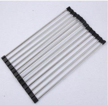 Folding Kitchen Drain Sink Rack Stainless Steel sink caddies