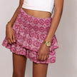 Leisure Versatile Lotus Leaf Women's Mini layered Skirt