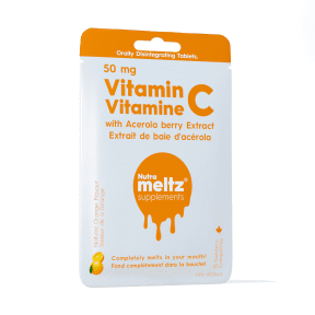NUTRAMELTZ - Vitamin C 50mg - Organic Acerola (15tab)