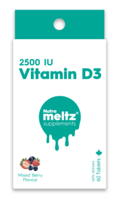 NUTRAMELTZ - Vitamin D3 2500 IU (60tab)