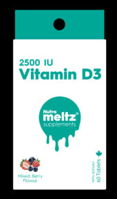 NUTRAMELTZ - Vitamin D3 2500 IU (60tab)