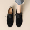 Retro Loafers Lace-up Deep Mouth Pumps Women